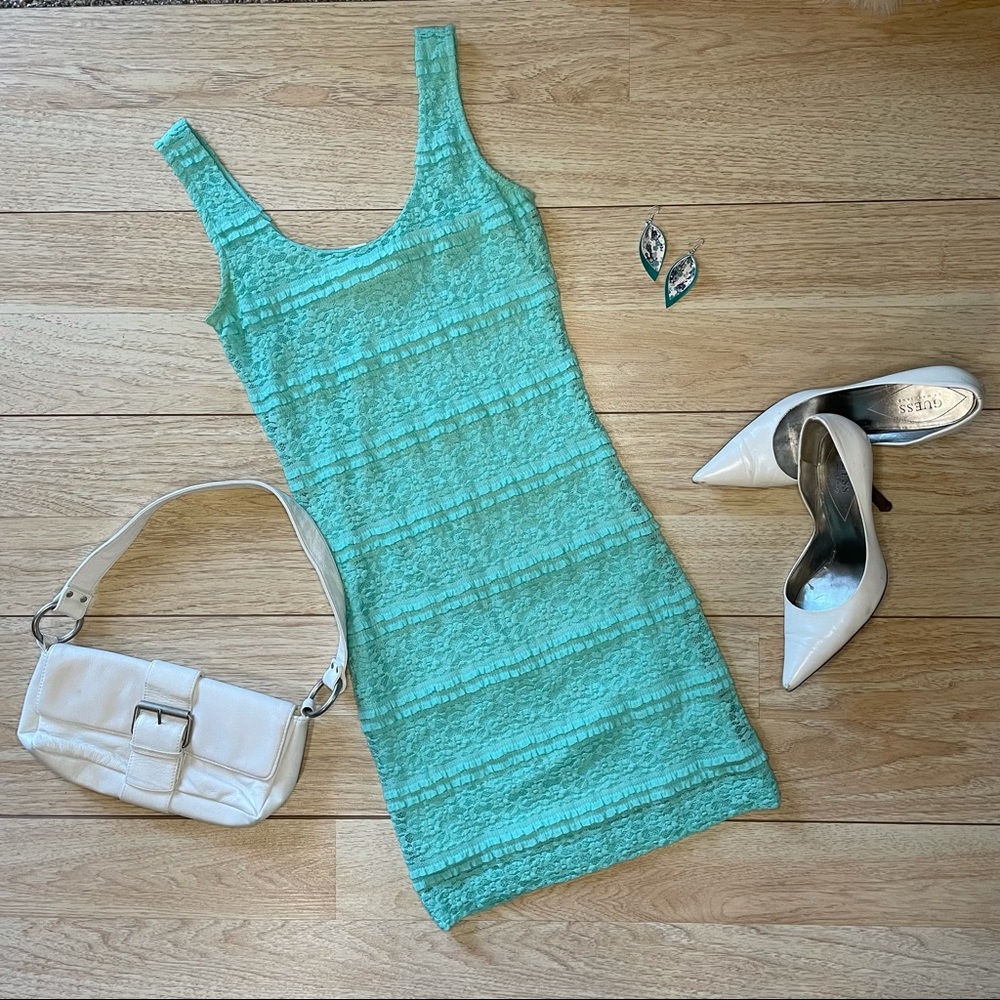 2/$40 XXI Aqua Lace Dress